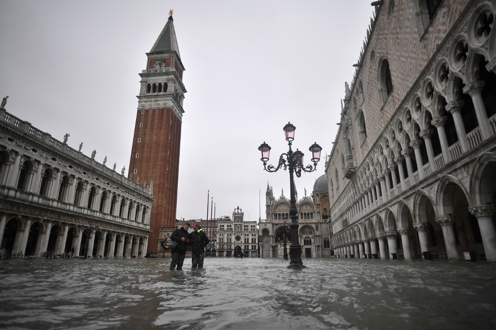 ITALY-WEATHER-FLOODING-ALTA ACQUA-HIGH WATER-VENICE